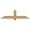 Ekena Millwork Eugene Smooth Timber Gable Bracket, Western Red Cedar, 60"W x 17"H x 1 1/2"D x 5 1/2"F, 7/12 Pitch GBW060X17X0206EUG00SWR - alternate 1